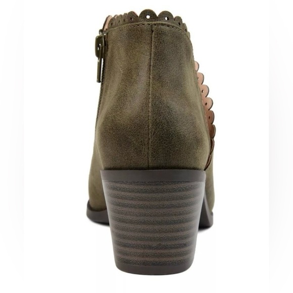 Journee Collection Tessa Bootie, Olive, Size 6.5 - Picture 3 of 8